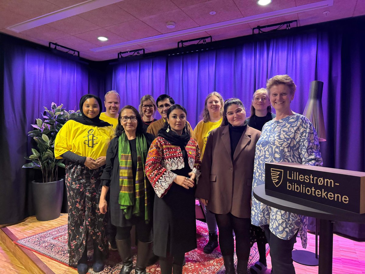 Thank you for the seminar.I discussed the Taliban's violations of human rights, <a href="/Amnesty_Norge/">Amnesty Norway</a> efforts regarding the situation of women in Afghanistan&amp; shared personal stories from girls&amp; women I have interviewed.Liv Kjølseth also addressed the <a href="/NACAfghanistan/">Afghanistankomiteen (NAC)</a> work in the country