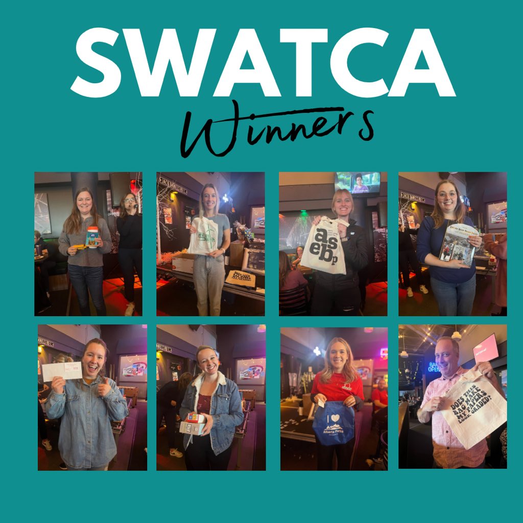 Winner Winner Chicken Dinner!! Our winners from our SWATCA Social! #SWATCA2024 #uleth