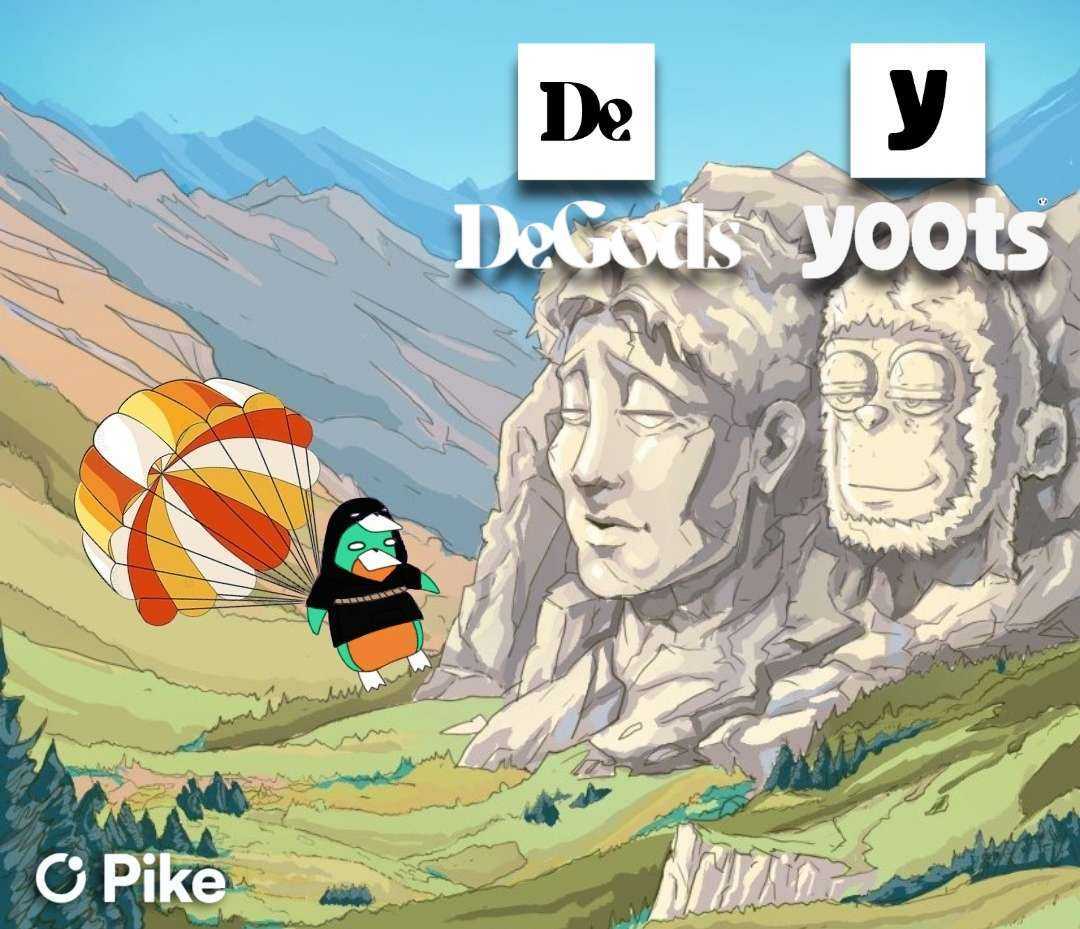 PikeFinance's tweet image. Multichain lending 🤝 multichain NFTs

@DeGodsNFT &amp;amp; @y00tsNFT roles are now live in the Pike Discord!

Join to claim 👉 discord.gg/pikefinance