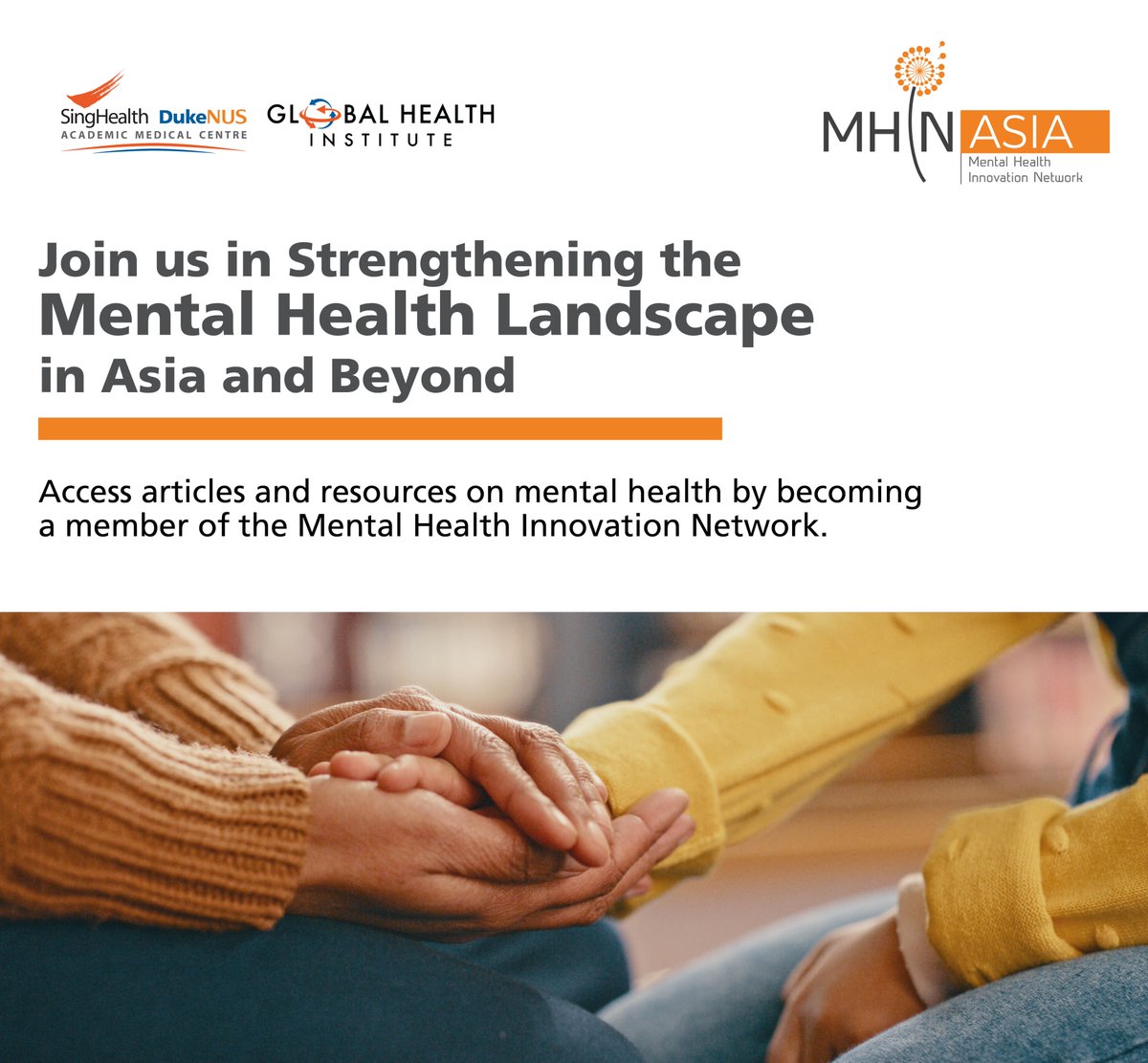 SingHealth Duke-NUS Global Health Institute (@sd_ghi) on Twitter photo As host of the Mental Health Innovation Network Asia Hub, we would like to invite innovators, policy makers, service providers & other experts to join us in strengthening the #mentalhealth landscape in Asia and beyond.
Find out how: mhinnovation.net/about/get-invo…
<a href="/MHInnovation/">MH InnovationNetwork</a> As host of the Mental Health Innovation Network Asia Hub, we would like to invite innovators, policy makers, service providers & other experts to join us in strengthening the #mentalhealth landscape in Asia and beyond.
Find out how: mhinnovation.net/about/get-invo…
<a href="/MHInnovation/">MH InnovationNetwork</a>