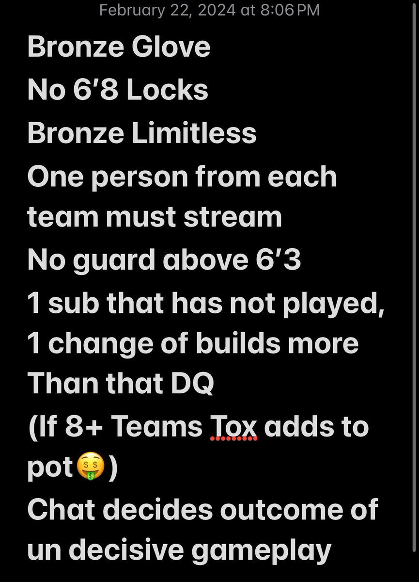 AYEEE Let’s keep Current Gen Rocking with a #ToxTourney #currentgentourney
! Friday at 7pm EST if 8 Teams get added I will added to pot 10$ entry for each team! Les get it 🔥🔥👏🏾