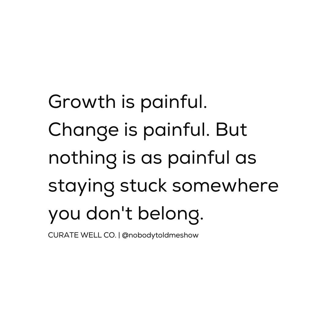 nobodytoldmepod's tweet image. Growth and change are tough, but staying stuck is tougher. Choose to move forward. 💙 #growth #change #notstuck #movingforward #personaldevelopment #selfimprovement #evolve #motivation #newbeginnings #progress #breakfree #inspiration #lifechanges