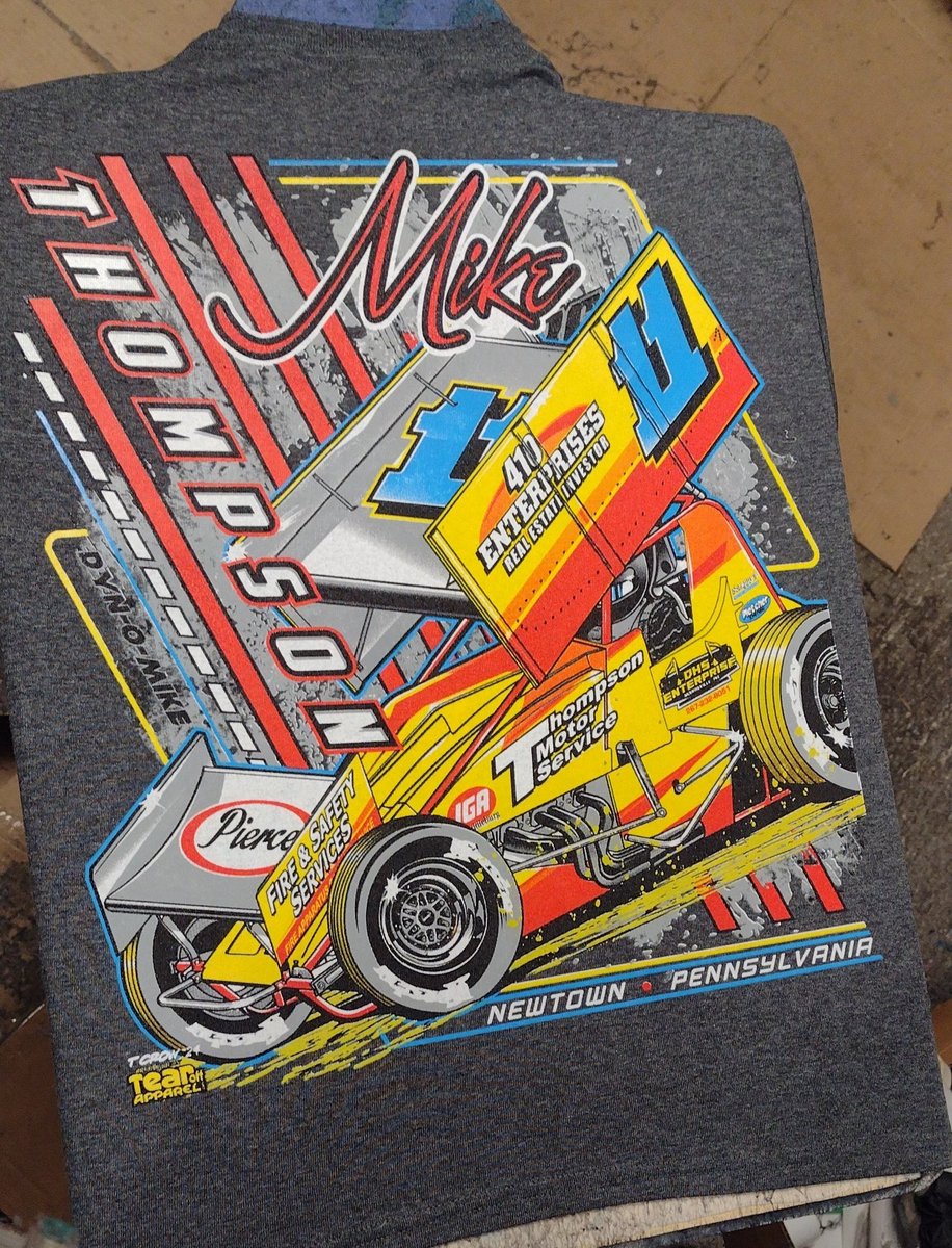 New Thompson Motorsports shirts for 2024.