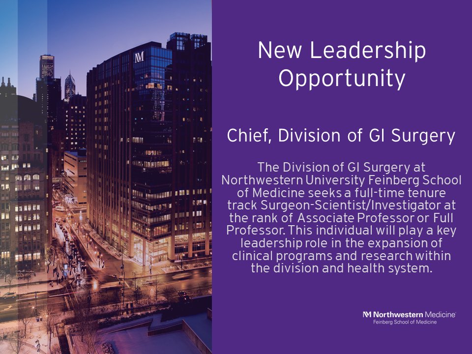 📣EXCITING OPPORTUNITY to join a top ranked division by @usnews for Gastroenterology and GI Surgery Details here: tinyurl.com/2p9ve43t