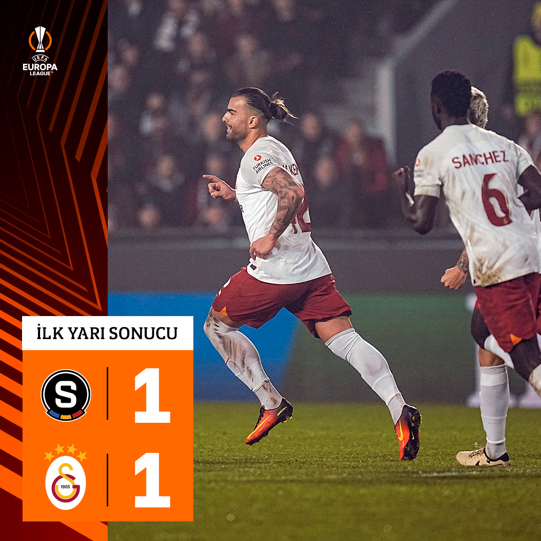 İlk yarı sonucu: AC Sparta Prag 1-1 Galatasaray

#ACSvGS #UEL