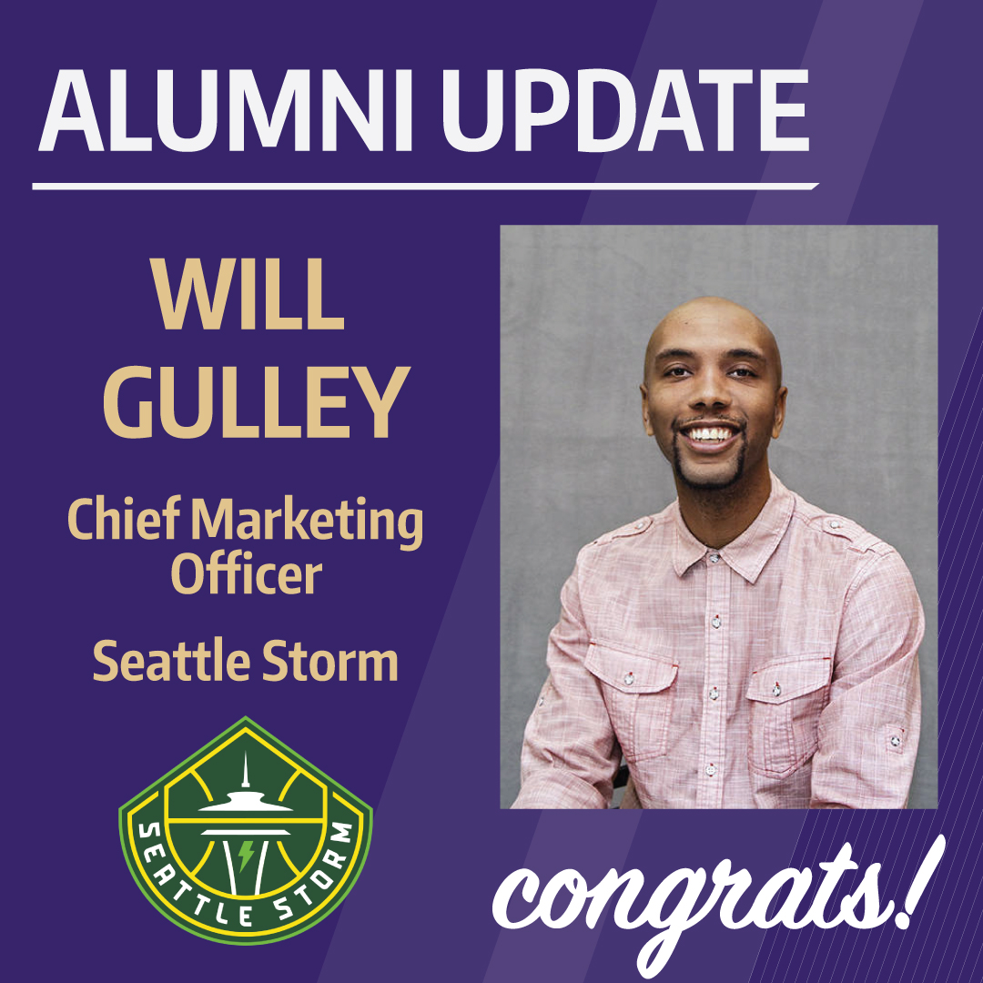 uw_ial's tweet image. Congratulations to Will Gulley, a 2012 IAL alum, on his new position as the Seattle Storm's first Chief Marketing Officer! #IALfam