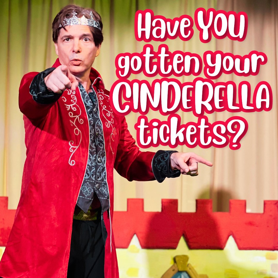 Prince Charming wants YOU to come see Cinderella this Saturday! Have you gotten your tickets yet? 👑 Storybook Theatre’s CINDERELLA, every Saturday at 1pm! Get the chance to dance with the Prince, try on the glass slipper, and join in the fun! Tickets: ci.ovationtix.com/35048/producti…