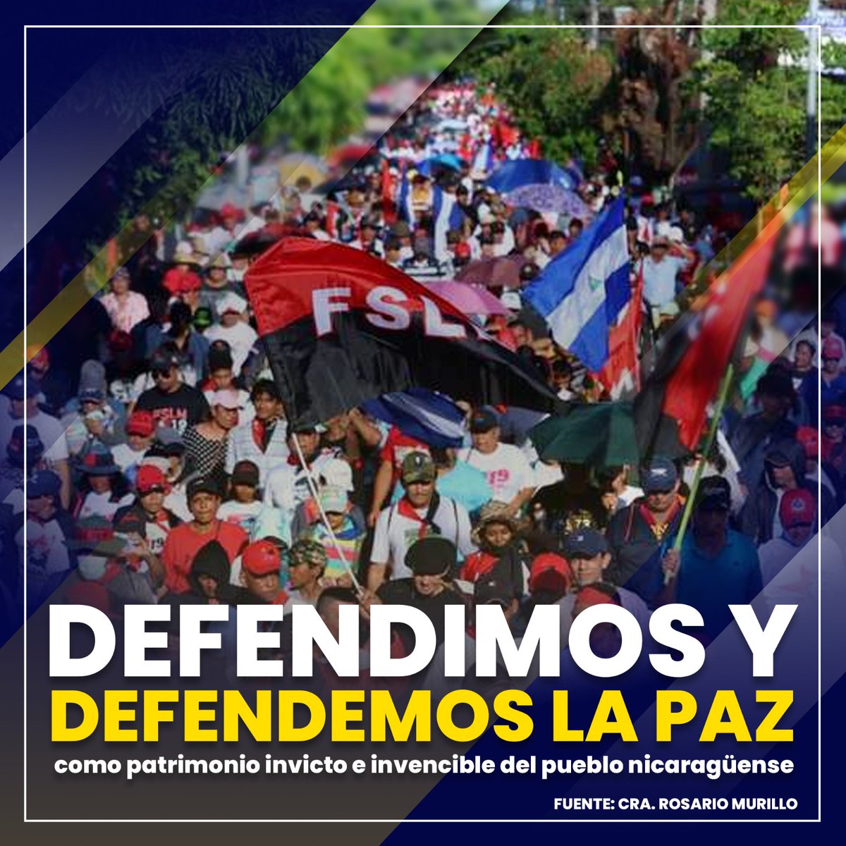 Con la paz no se juega en #Nicaragua hay amor #4519LaPatriaLaRevolución
