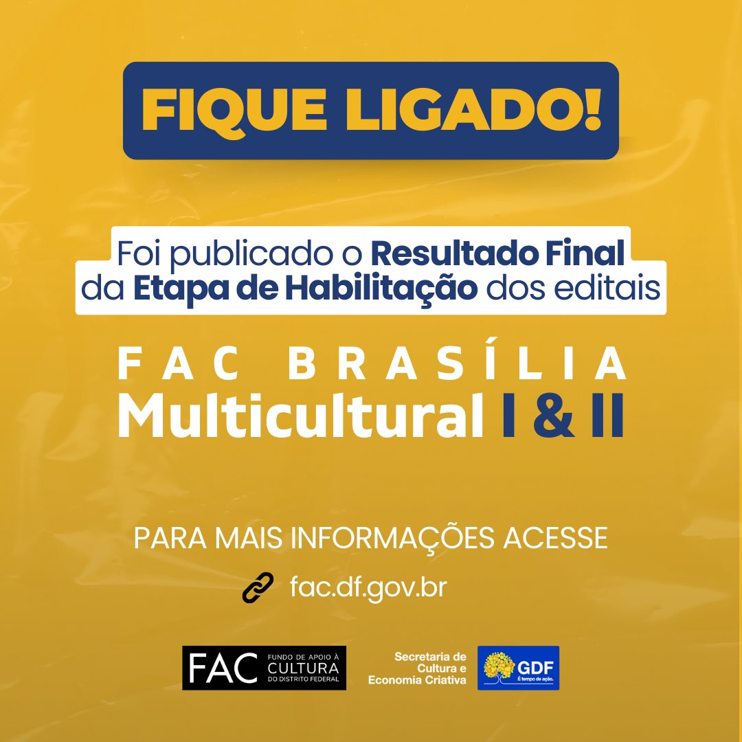 Sec. Cultura e Economia Criativa DF tweet media