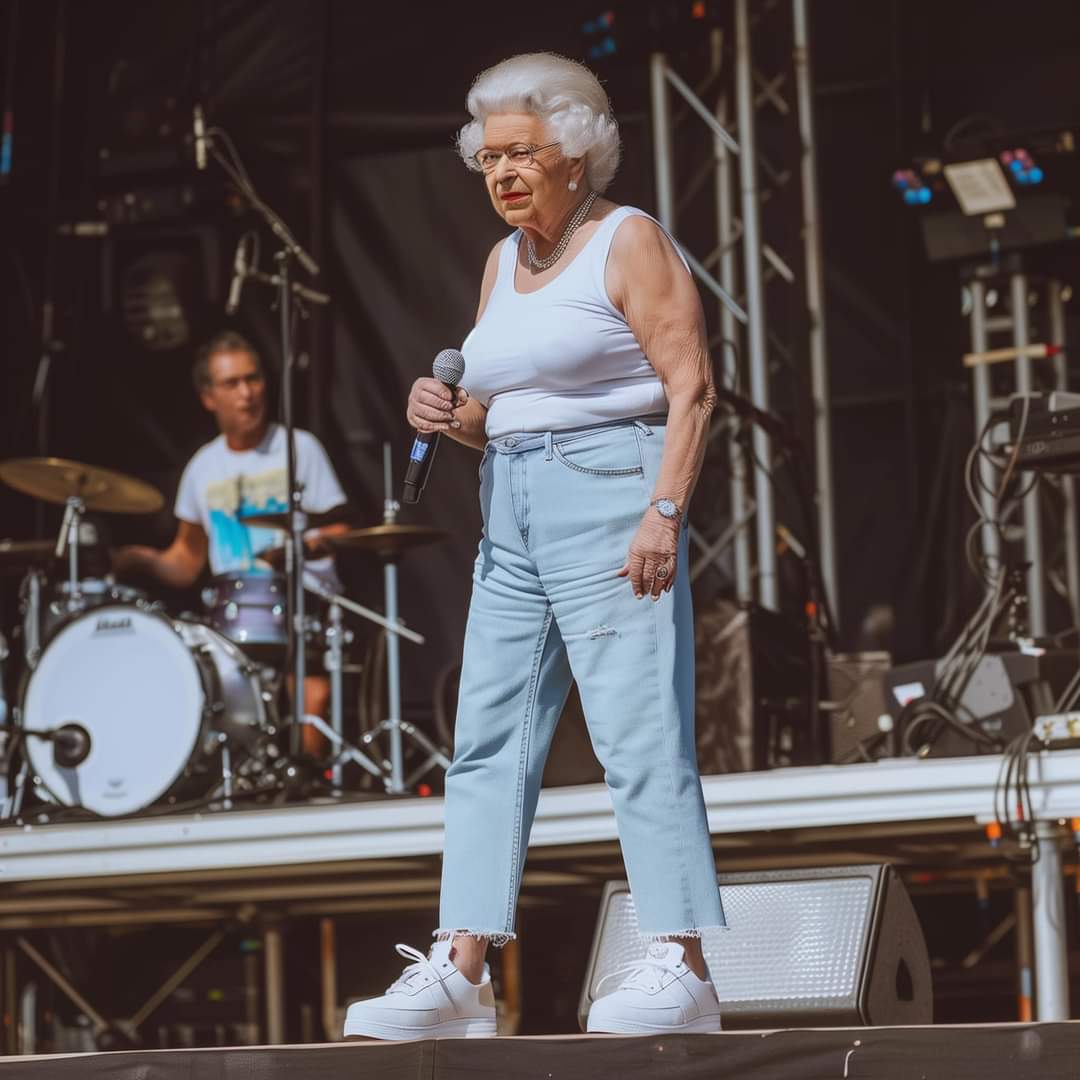 Queen at Live Aid,
July 1985.....