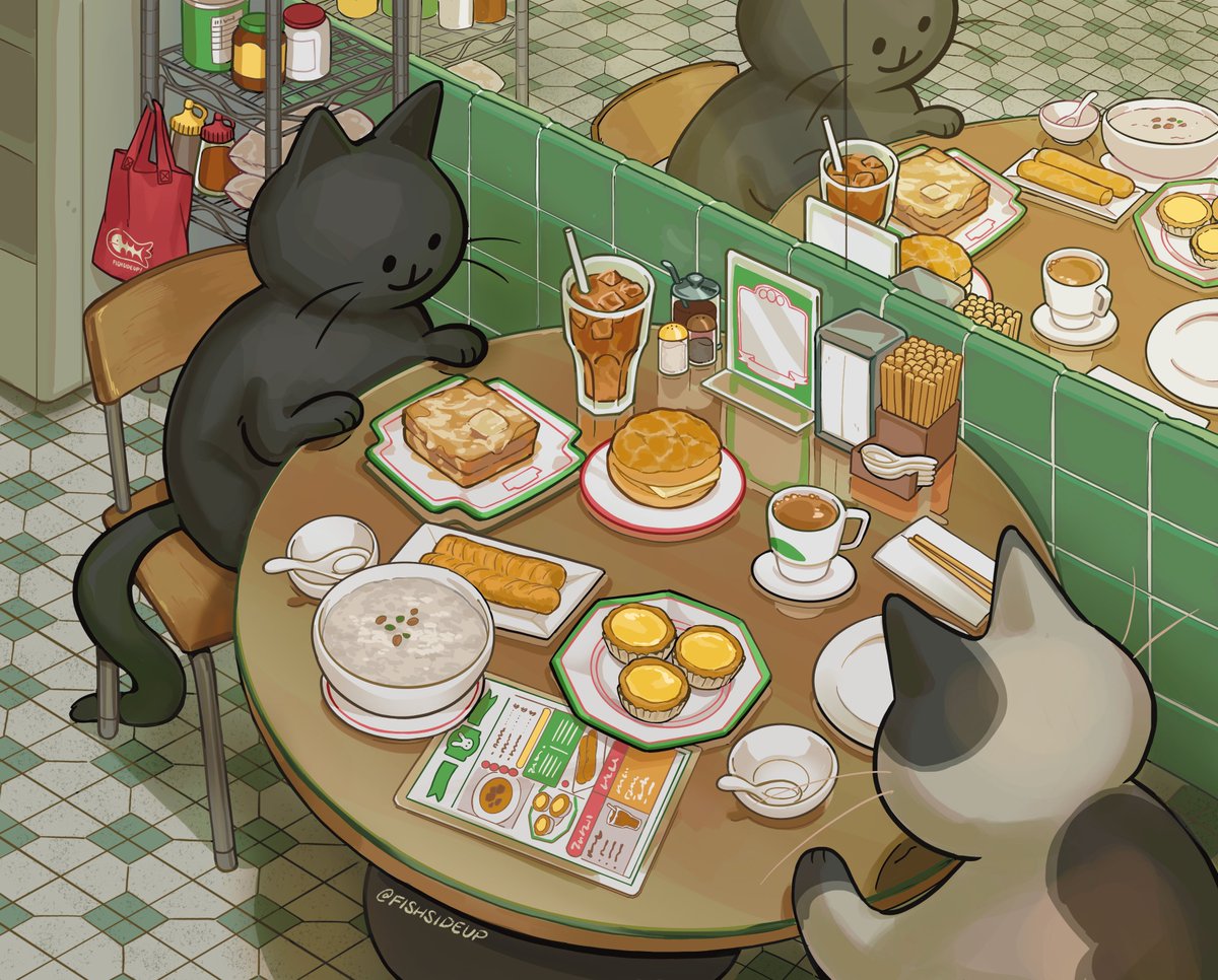 fishsideup's tweet photo. Hong Kong Cafe :3 https://t.co/TElgj49Bt8