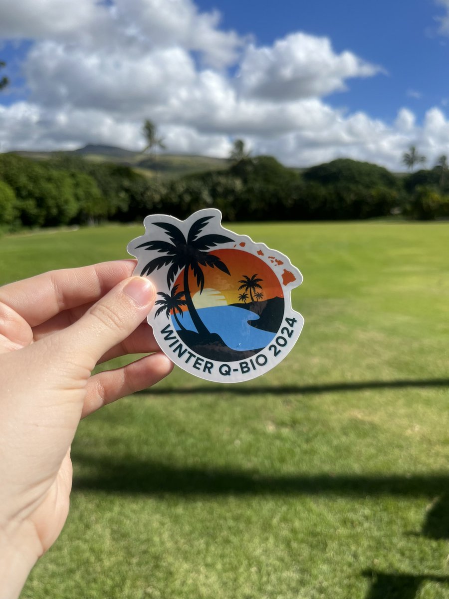 Thoroughly enjoying Winter Q-Bio so far ☀️so many great presentations over a whole range of biological systems 🧫