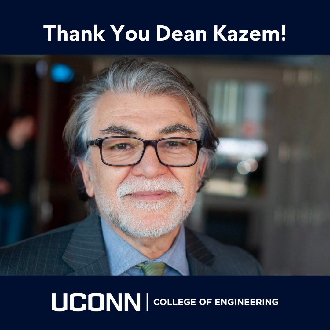 After 12 remarkable years of leading UConn's College of Engineering, Dean Kazem Kazerounian is stepping down to pursue his passion for research and teaching. To read the full article, please visit the link below: today.uconn.edu/2024/02/dean-o…