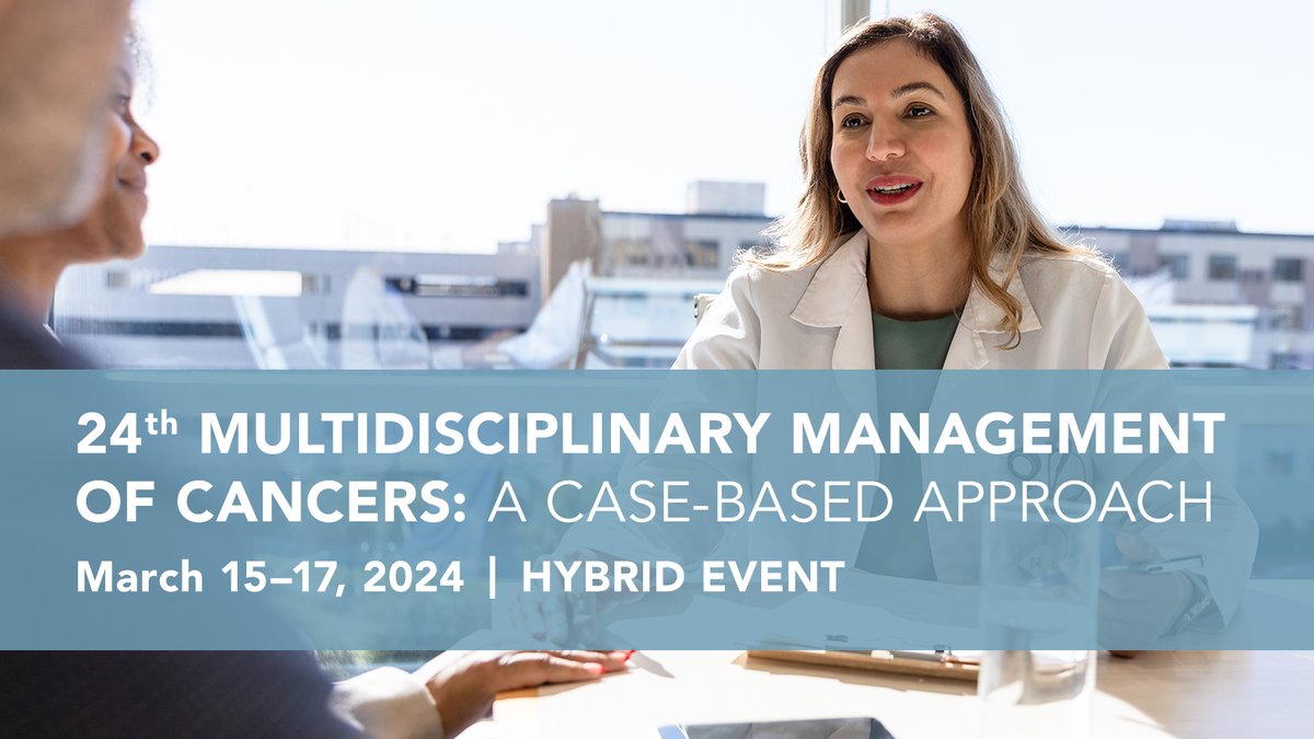 Do you work with cancer patients, then you don't want to miss the 24th Multidisciplinary Management of Cancers: A Case-Based Approach. Register today: bit.ly/3SGJEwz #ANCO #MMC2024