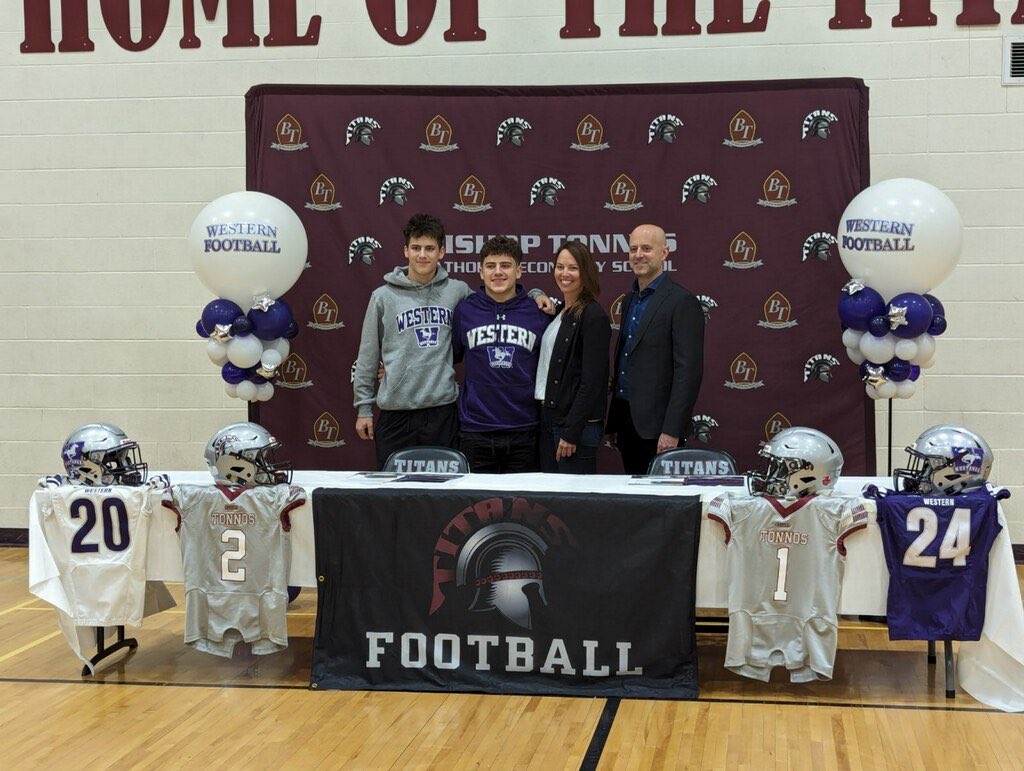 btcsschool's tweet photo. Congratulations to Luca Tassone and Elliot Blake who signed with the University of Western football program beginning Sept 2024! https://t.co/GHDmRmEW5U