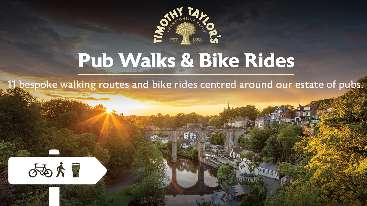 Timothy Taylor's pubs and classic Yorkshire countryside are a match made in heaven.

Over the next few weeks we will introduce our range of bespoke walking routes and bike rides, each one centred around our estate of pubs.

Plan your next adventure: timothytaylor.co.uk/pub-walks-bike…