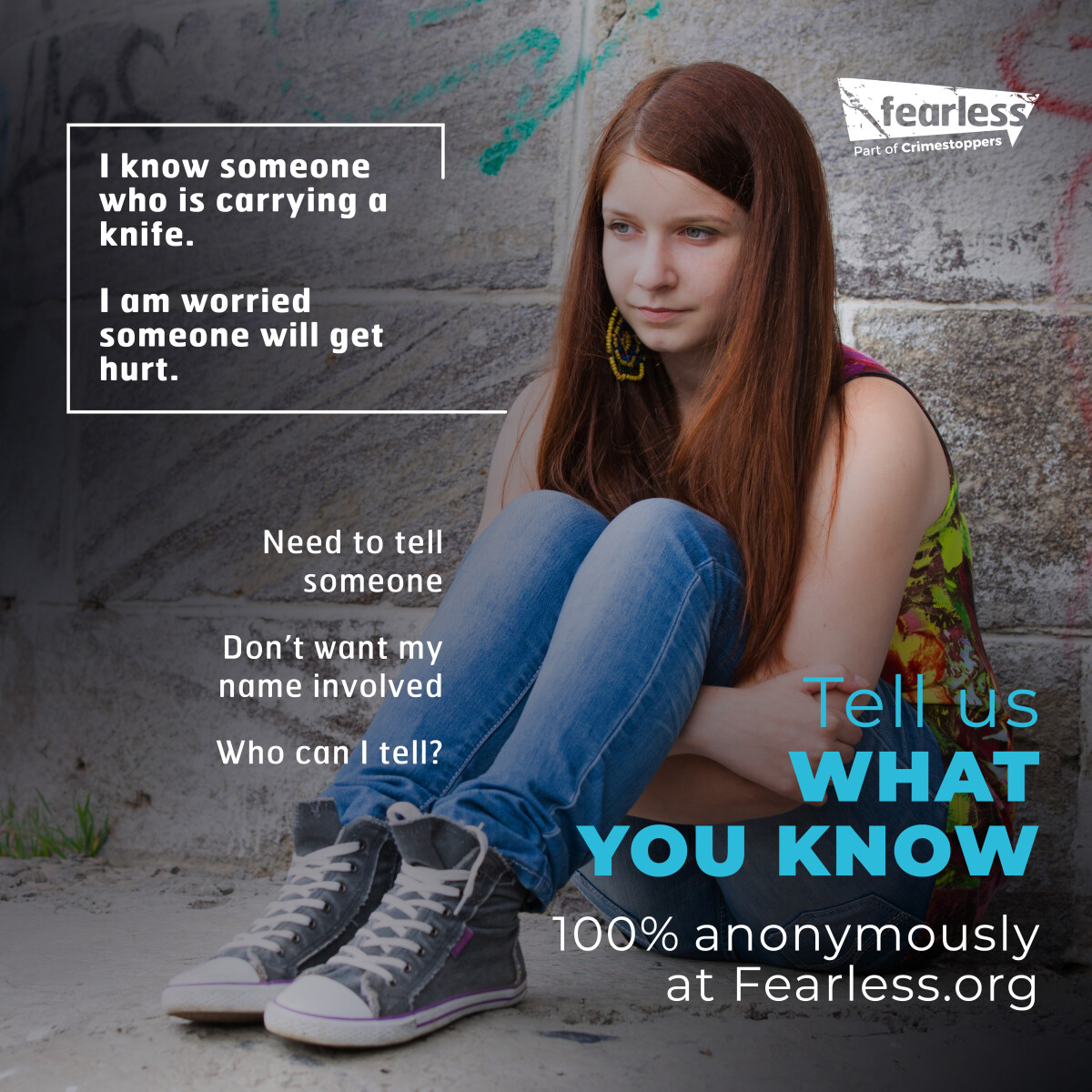 It can be difficult to know how to speak to young people about knife crime. You can find a lot of helpful information at crimestoppers-uk.org/fearless/paren…