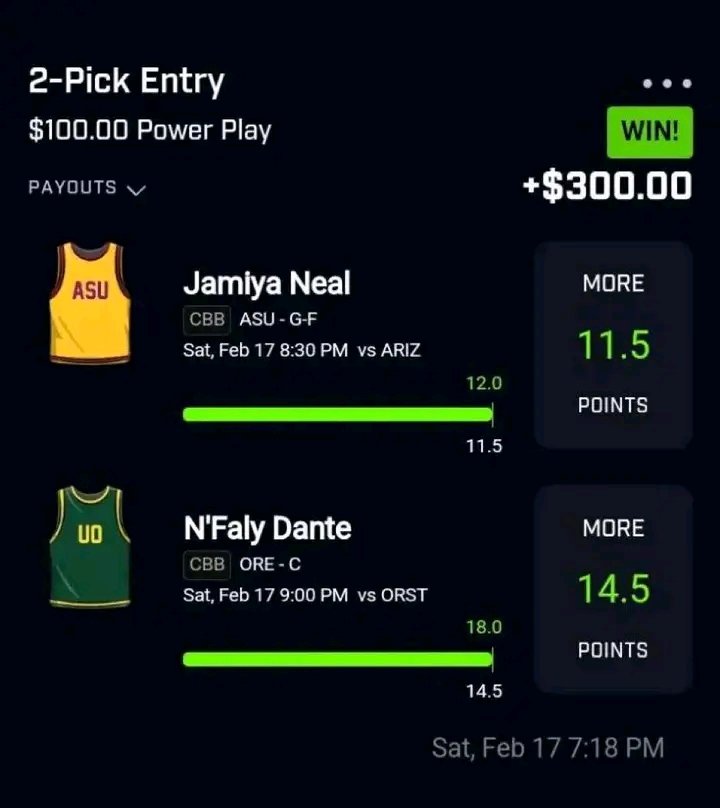 CASHED ✅✅💯

BE PART OF THE WINNING TEAM.

IS A MUST WIN IN 2-3 SLIPS DAILY IN THE PREMIUM ✅✅

BECOME A WINNER TODAY 

➡️ t.me/+YBJxJm9FwGs4M…

#PrizePicks | #PrizePicksNBA #NBA #NBATwitter #prizepicksmlb #PrizePicks #freeplays #potd #bettingpicks #GambingX #chalkboard