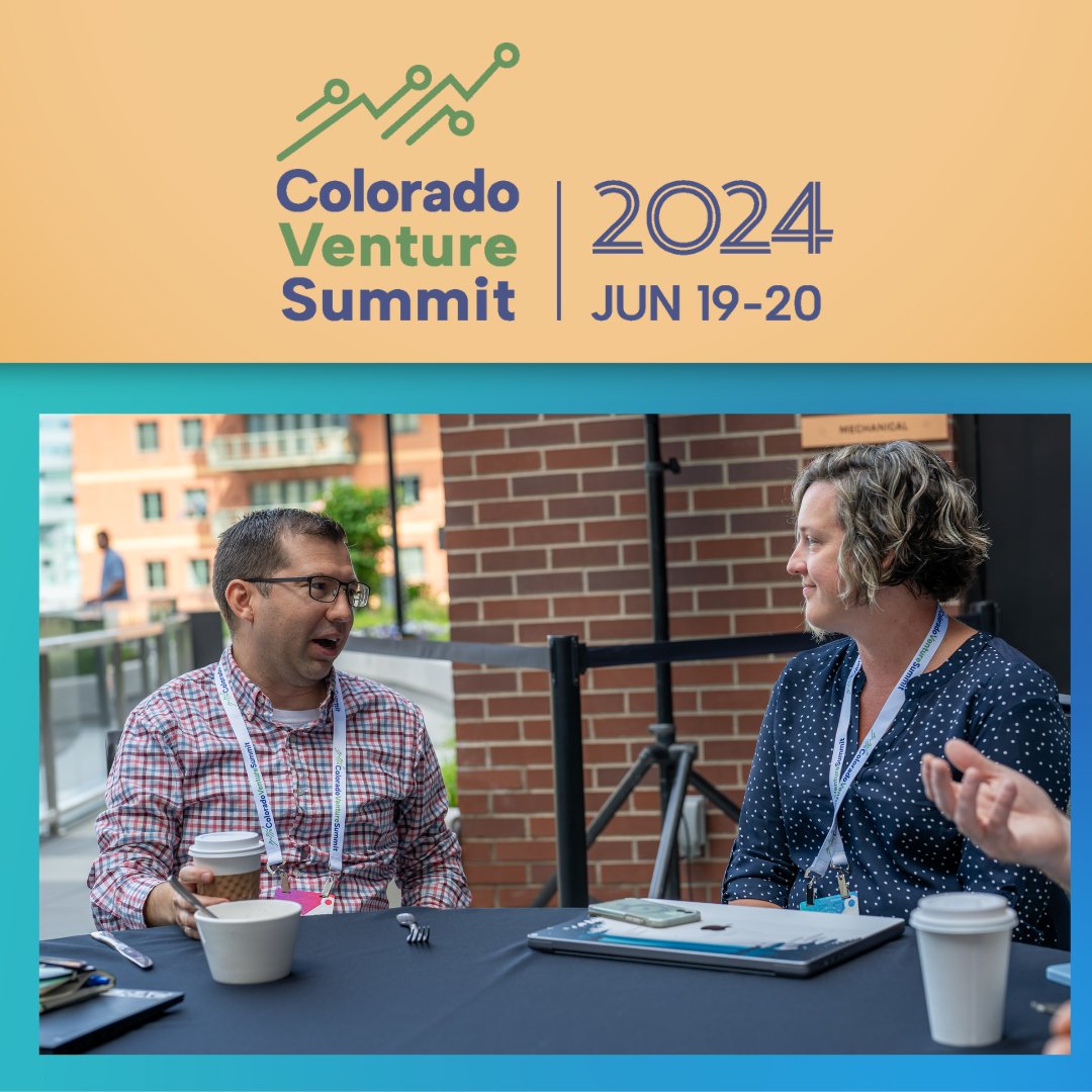 COVentureSummit's tweet photo. Join us at the Colorado Venture Summit on June 19-20 to gain access to the investors you need! This event offers the perfect opportunity to network and make connections with the people who can turn your business dreams into reality. Register now! https://t.co/WbSVW0M7dA