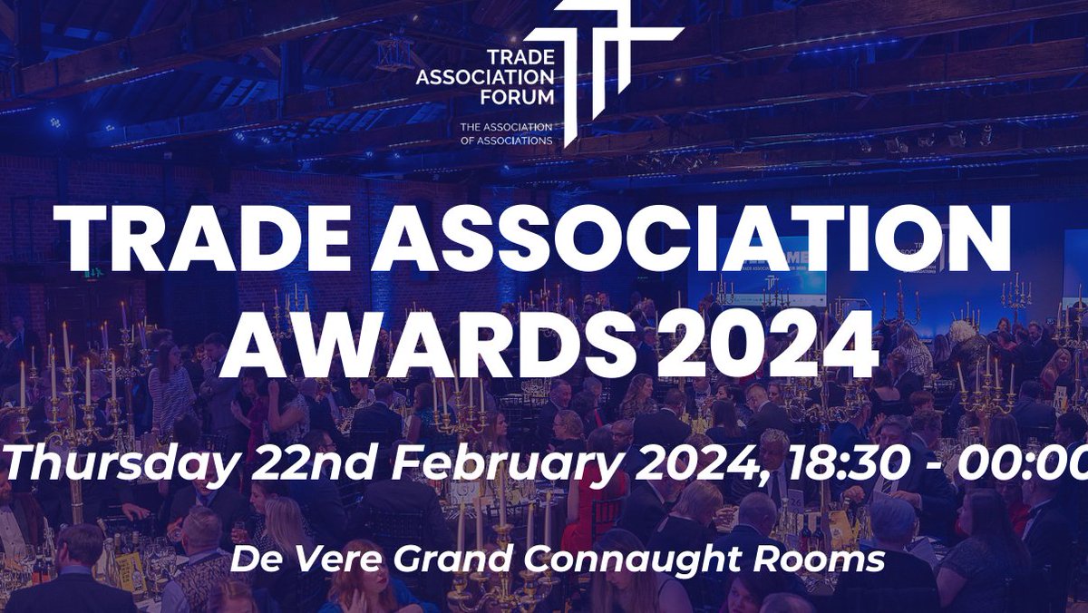 Trade Association Awards 2024 (TAF awards)
tonight!!

You can see the live streaming here ↴

🔗tinyurl.com/vjdk9svn

#TAFAwards #tradeassociation