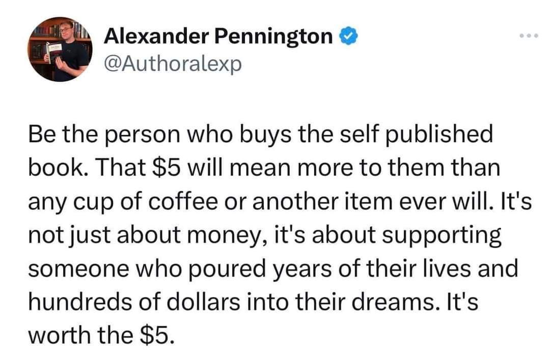 AuthorSarahAwa's tweet photo. 💯💯❤️❤️ Being an author is a small business, and that "hundreds of dollars" is to make sure the book is well polished so you know you're getting a great product!
#SupportSmallBusiness #LeaveAReview #SaveABook #bookish #readers https://t.co/2BN7EU93hd