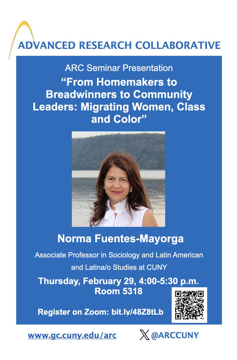 Join our second weekly seminar on Next Thursday, Feb 29 with Dr. Norma Fuentes-Mayorga!
Click here to register: bit.ly/48Z8tLb