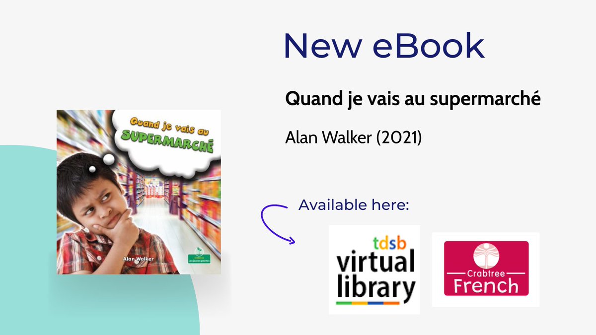NEW to the Virtual Library: French eBook on Crabtree tdsb.on.ca/library/HOME/F… tdsb.insigniails.com/Library/ItemDe…