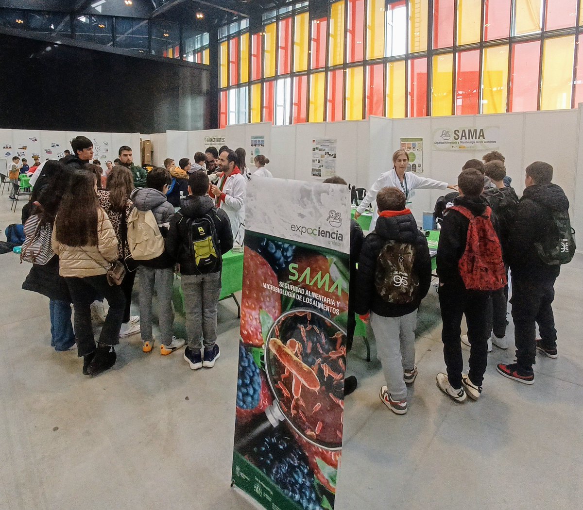 chemarcalleja's tweet photo. ➡️ Abrumados con el intereses general por conocer las diferentes caras de los #microorganismos en #Alimentos con #SAMA_ULe

➡️ Alucinados con los ingeniosos talleres de otros grupos de investigación en  #ExpocienciaUnileon #Expociencia @unileon
... https://t.co/9rTBuDYfNe
