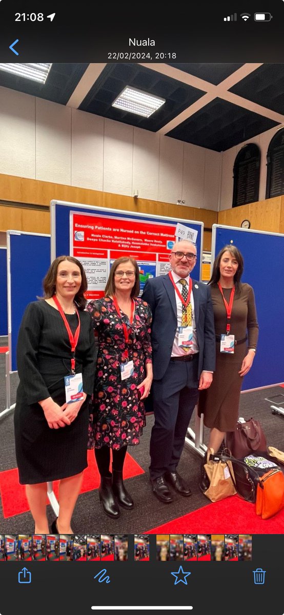 Congratulations to Nuala and Maeve representing @NursingOlol TVN team presenting their poster on “Ensuring our Patients are nursed on the correct mattress” at the RCSI Faculty of Nursing and Midwifery annual research conference. @RCSI_FacNurMid @AdrianCleary101