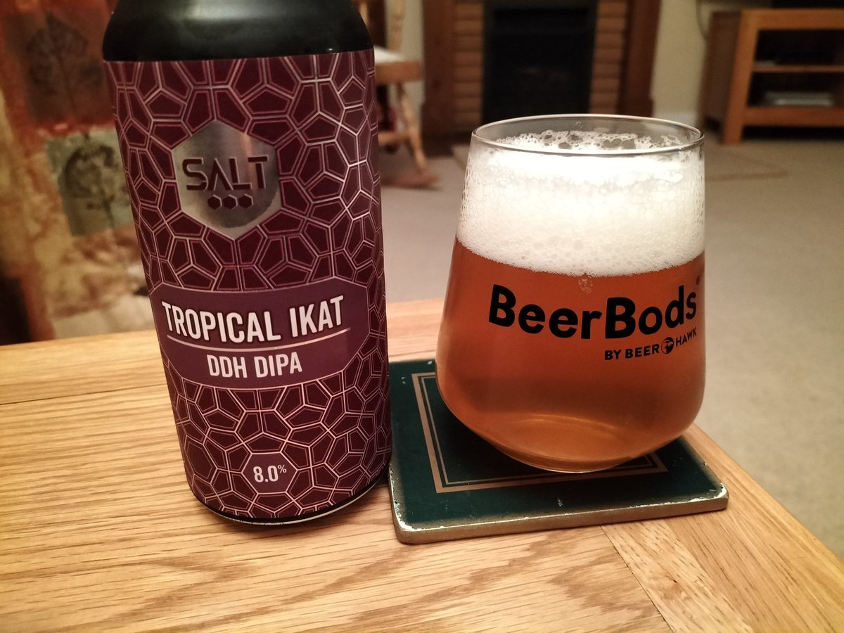 #notbeerbods one of 5 @SaltBeerFactory 5th birthday beers. I love Ikat, this is a fruitier, oatier version and too moorish for an 8% abv