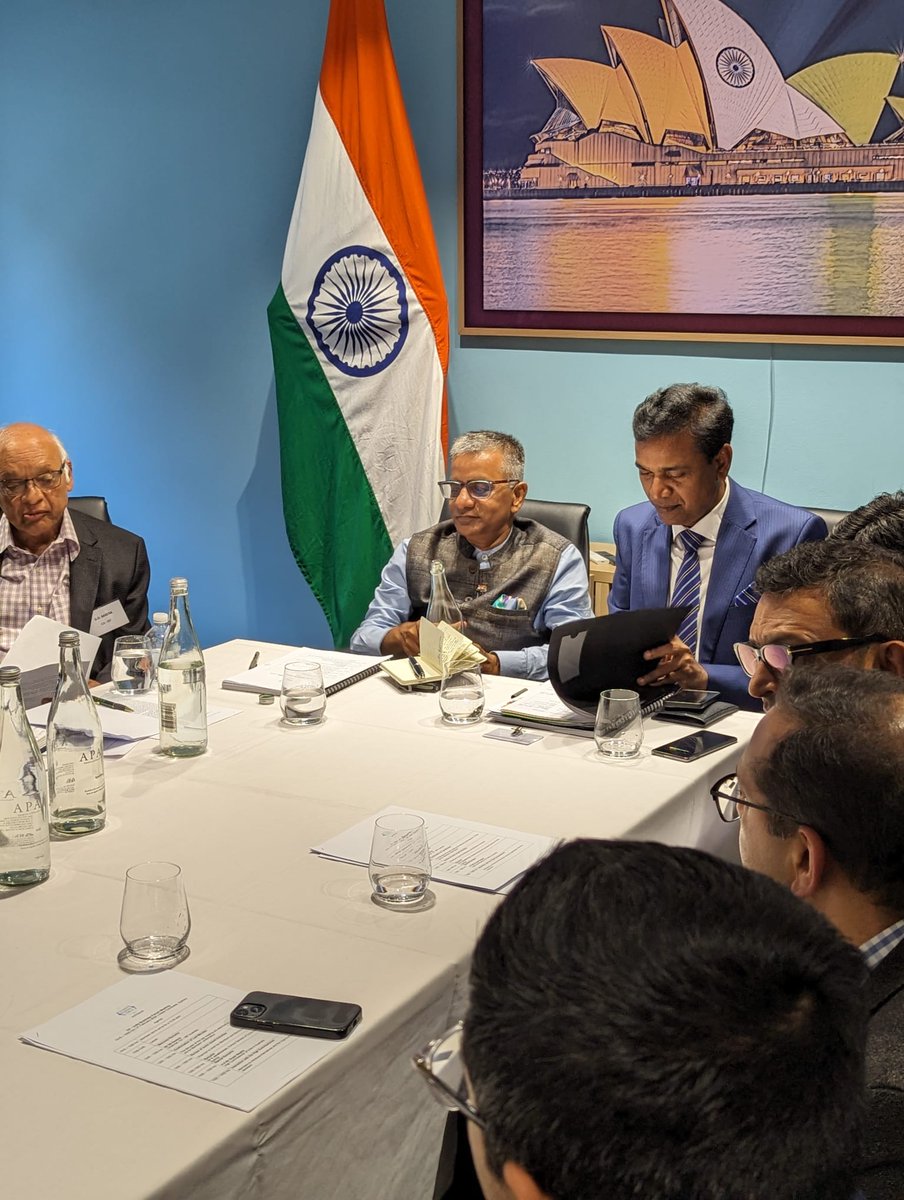 Shri Gopal Baglay High Commissioner of India to Australia and Dr Janakiraman Consul General held vibrant discussions with members of CII-IBF Australia at @cgisydney. Jodi McKay National Chair @AIBC_National and Tim Thomas #CEO @AusIndiaCentre gave their deep insights.#partnership