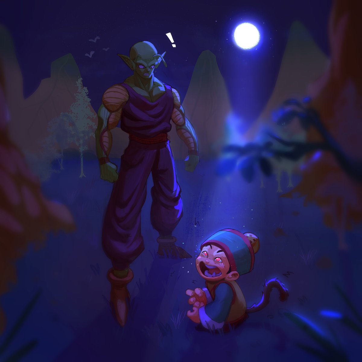 Piccolo and Gohan 🐵🐵🐵
#illustration #art #DragonBall