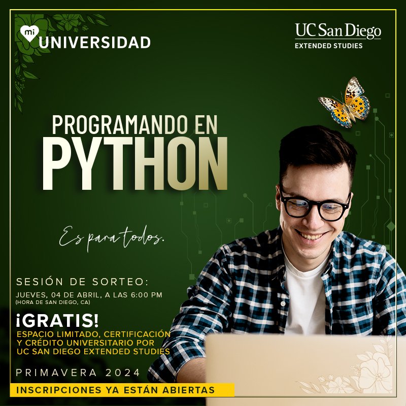 ¡Buenas noticias! Se han abierto las inscripciones para el trimestre de primavera. Para más información, visita nuestra página web o envíanos un mensaje directo con tus preguntas. esmiuniversidad.com/es-mi-universi…