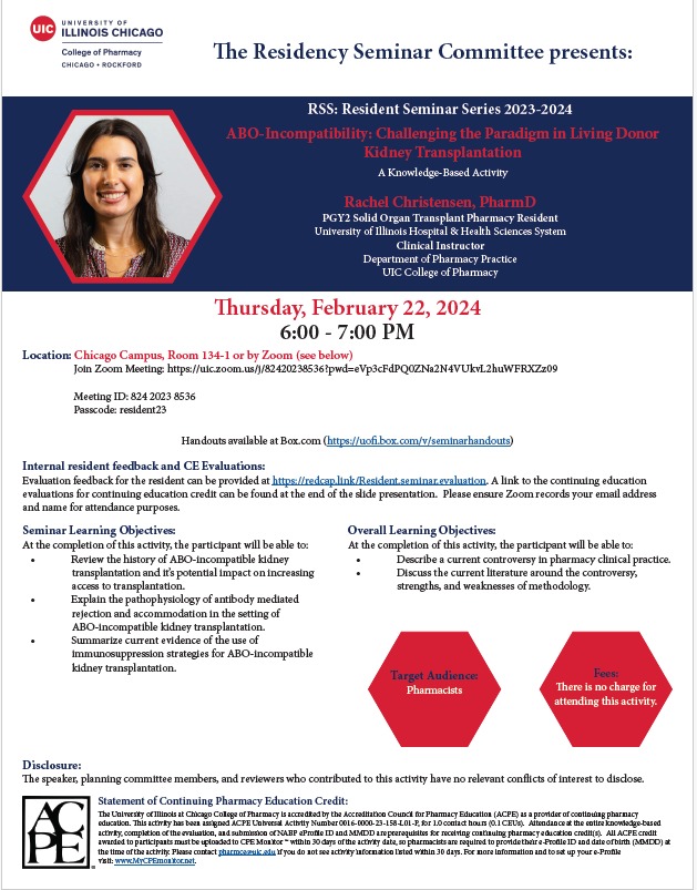 UIC Transplant Pharmacotherapy Team tweet media