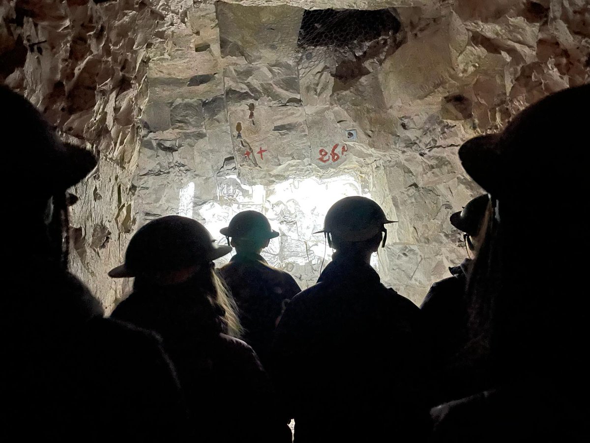 KinghamThe's tweet photo. The @kinghamhillsch Battalion ventured underground at Wellington Quarry this morning to learn about the impressive preparations for the Battle of Arras in 1917. 
#fww #ww1 @NSTHistory @VilleArras https://t.co/uN87JpDCSF