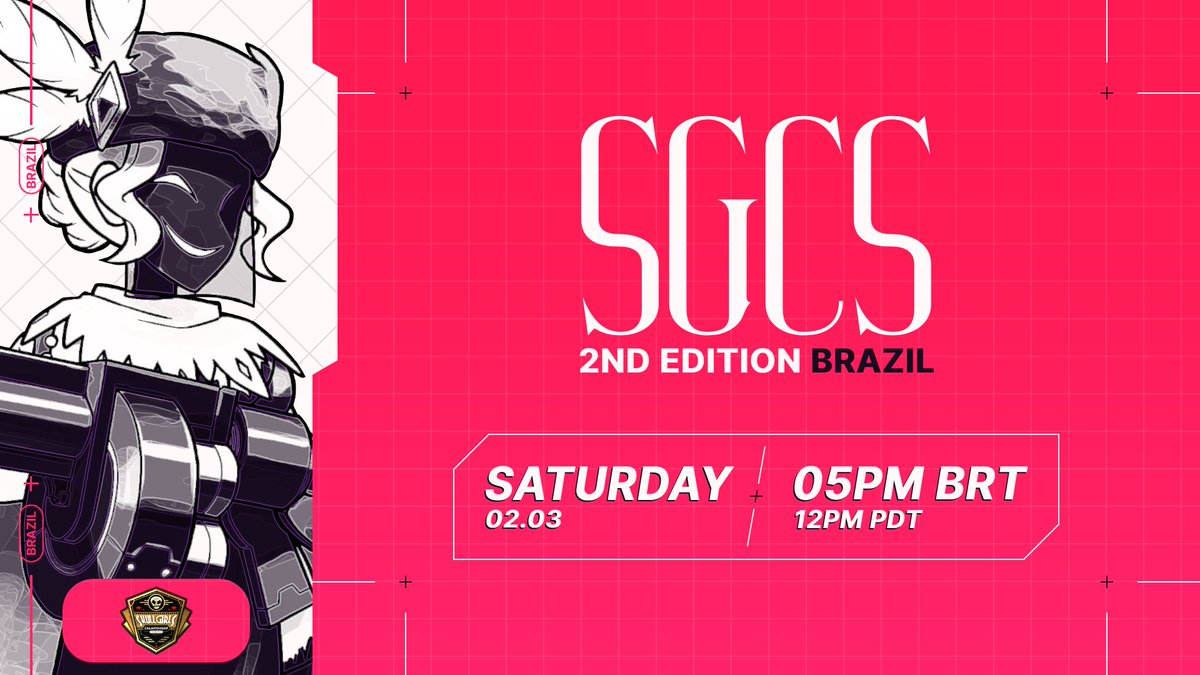 Skullgirlsbr's tweet photo. Segunda Etapa Blockbusters #SGCS
Próximo sábado, 02 de Março às 17 horas!
As inscrições ficaram abertas até uma hora antes do evento começar.(Apenas Brasileiros podem participar)
https://t.co/oqSs4kDStH
Stream:
https://t.co/fKaixhkHh0
Matcherino:
https://t.co/6hW4lZJjcH https://t.co/UuuFHoiVo3