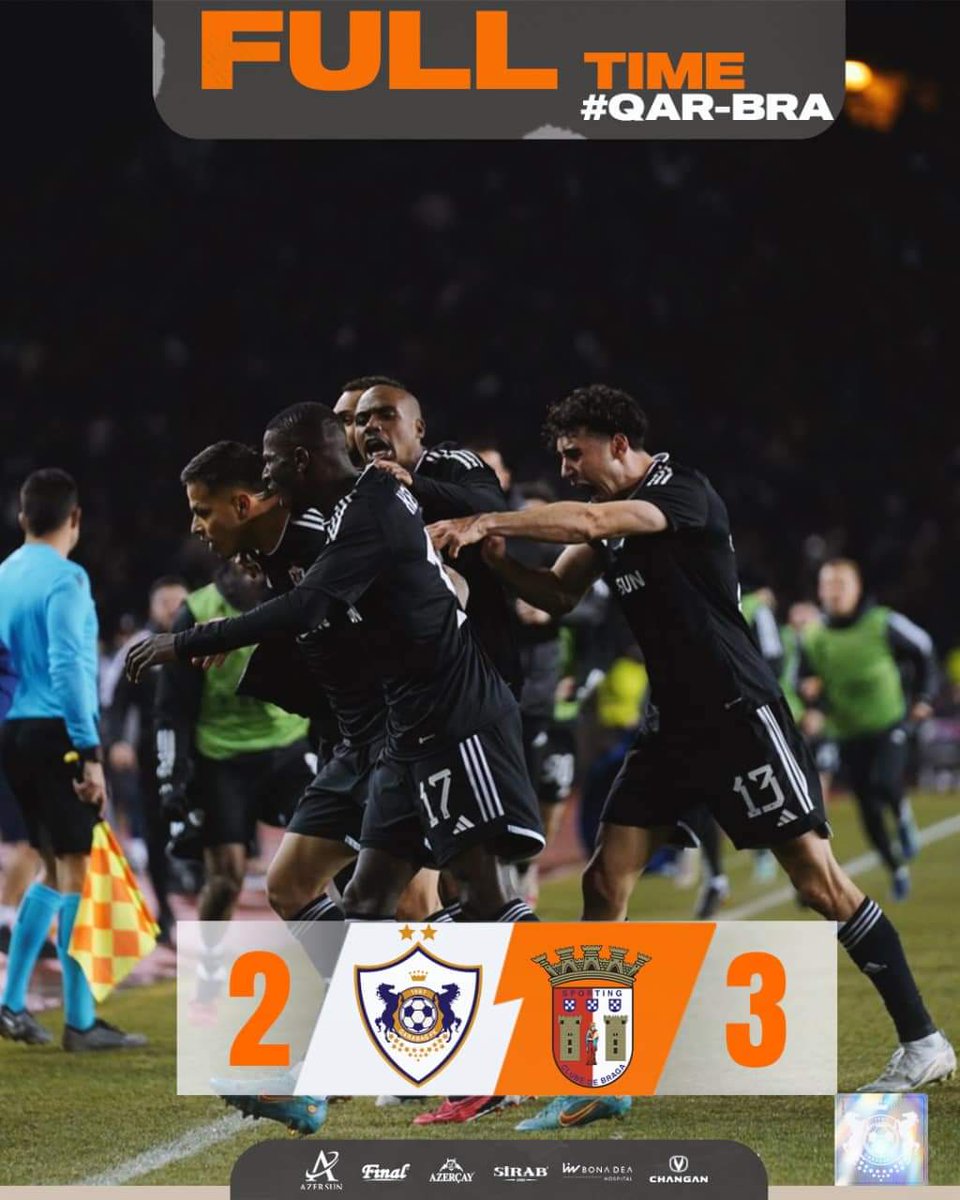 Xalqqazeti's tweet photo. ⚽️ #Qarabağ  1/8 finalda 

#UEL #QARSCB https://t.co/i378utS2dC