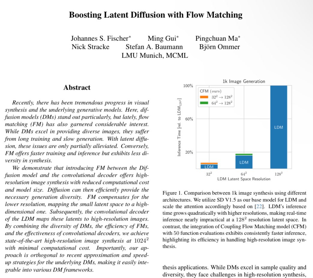 Perhaps “Boosting Latent Diffusion with Flow Matching”?