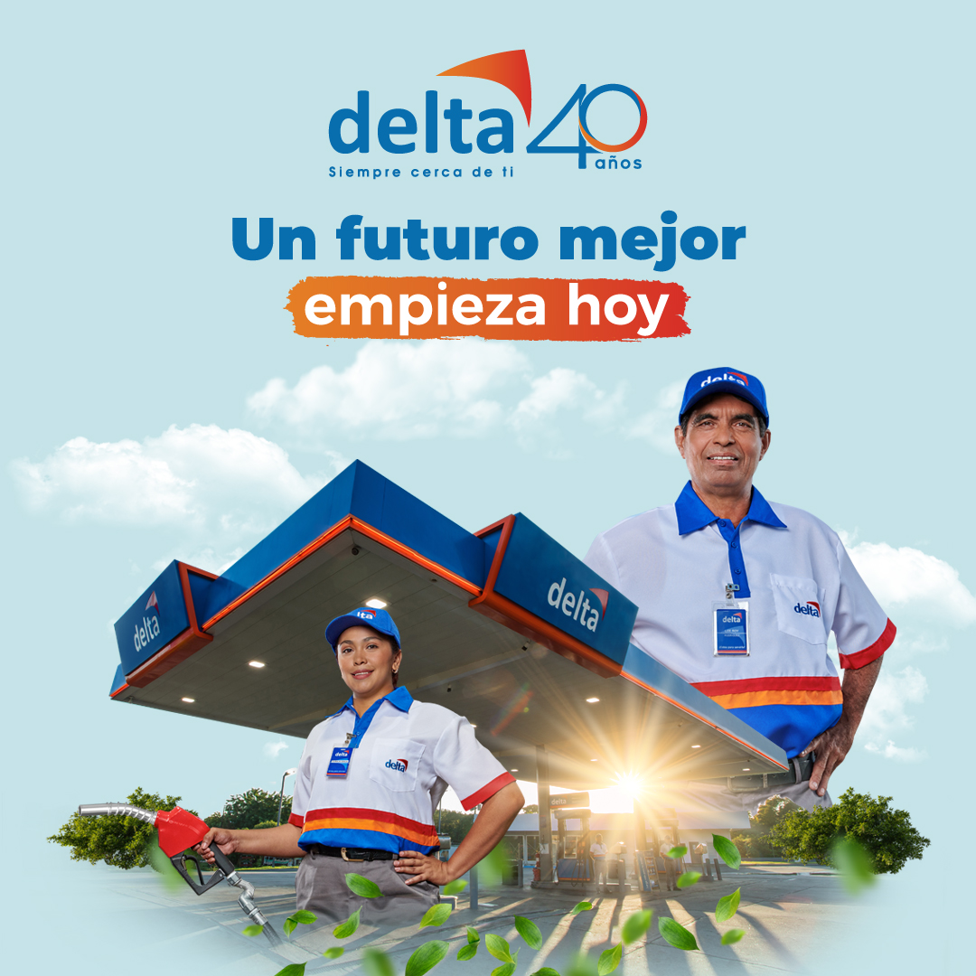En Delta celebramos nuestro aniversario renovando nuestro compromiso con un futuro más sostenible. Delta 40 años siempre cerca de ti. #PetroleosDelta #HayUnaDeltaCerca