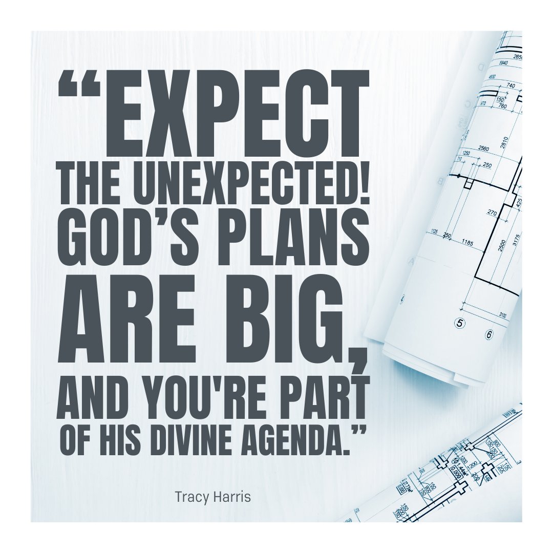TracyHarrisHIM's tweet photo. Being part of God’s master plan is no small thing. So expect more and beyond what your mind can ever conceive. https://t.co/HeldirSUhj