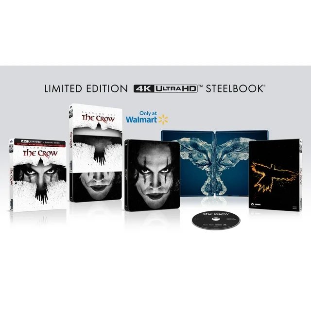 VHSDVDBLURAY4K's tweet photo. The Crow Walmart Exclusive 4K Steelbook https://t.co/QWsLj21wjG