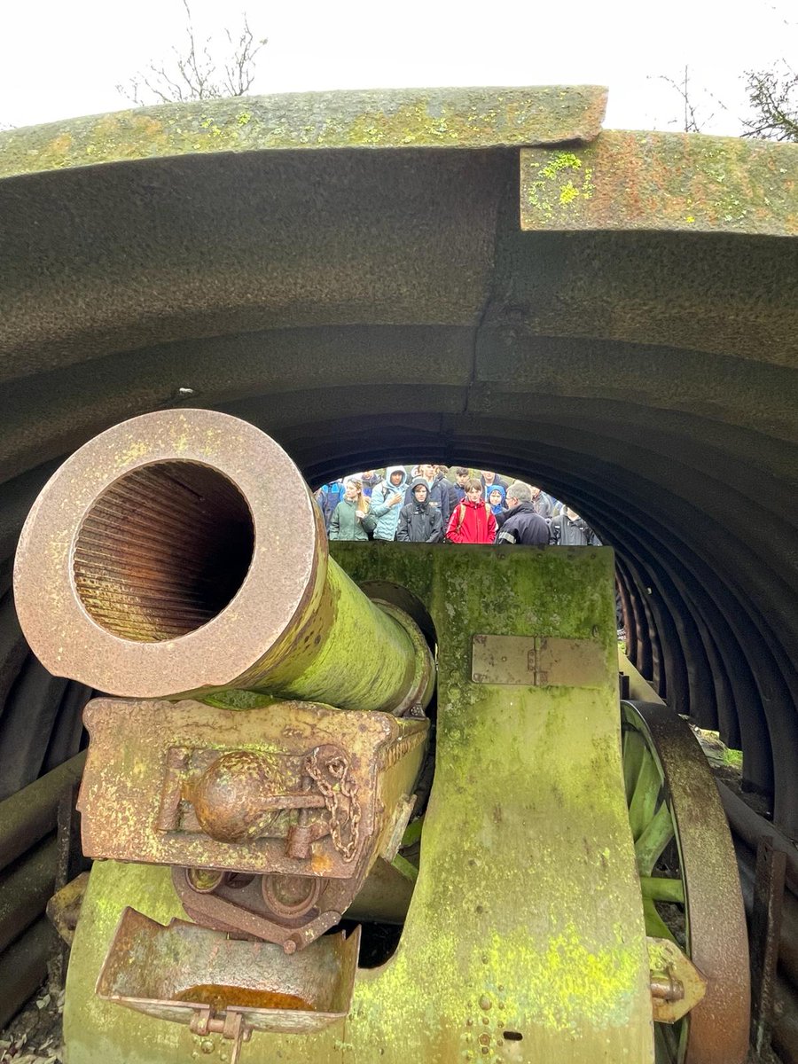 KinghamThe's tweet photo. The @kinghamhillsch Battalion visited the splendid and not often visited preserved battlefield at the Musée Vivant at Notre-Dame de Lorette to understand the French perspective of the Great War. 
@NSTHistory #fww #ww1 https://t.co/ZNBM2xgK9W