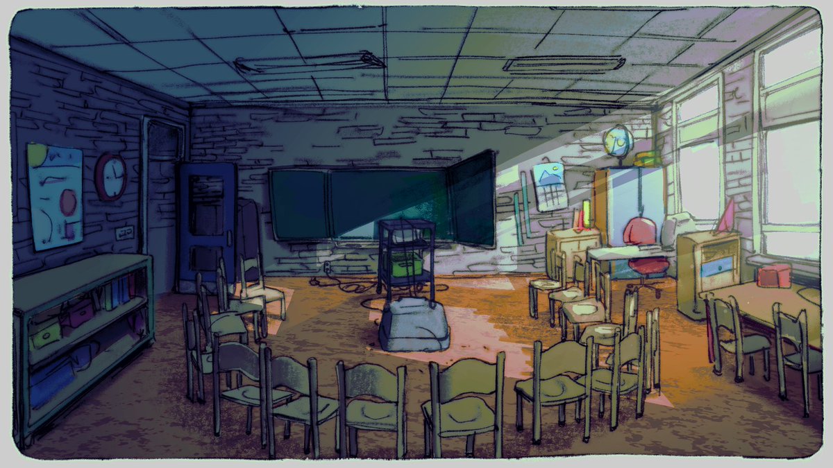 ShiopaoVT's tweet photo. some random homework from this week. slowly learning to enjoy drawing again #ShioDraws
fun fact: you can get fuzzy lineart with the watercolor edge border effect in layer properties in CSP! love how it accentuates the texture of this brush https://t.co/0CFciRjKXH