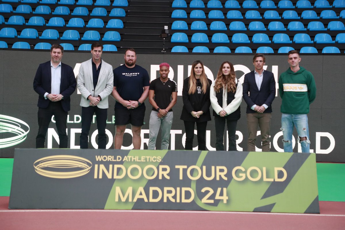 SoniaCQ's tweet image. Hoy presentamos el World Indoor Tour Gold Madrid 2024.

La máxima categoría del circuito mundial de mítines en pista cubierta tendrá mañana su final en Madrid. ¡Seguimos!