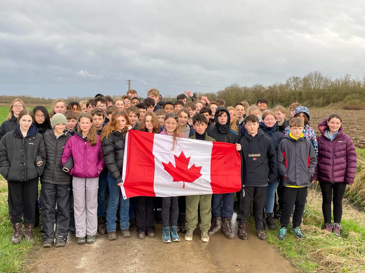KinghamThe's tweet photo. The @kinghamhillsch Battalion 2024. Here we were on the spot where Hillians Noel Bradford and Arthur Metcalfe went over the top together in the 1st Canadian Infantry Battalion at the Battle of Givenchy on 16th June 1915.
@NSTHistory #fww #ww1 https://t.co/0OaMz5zhSI