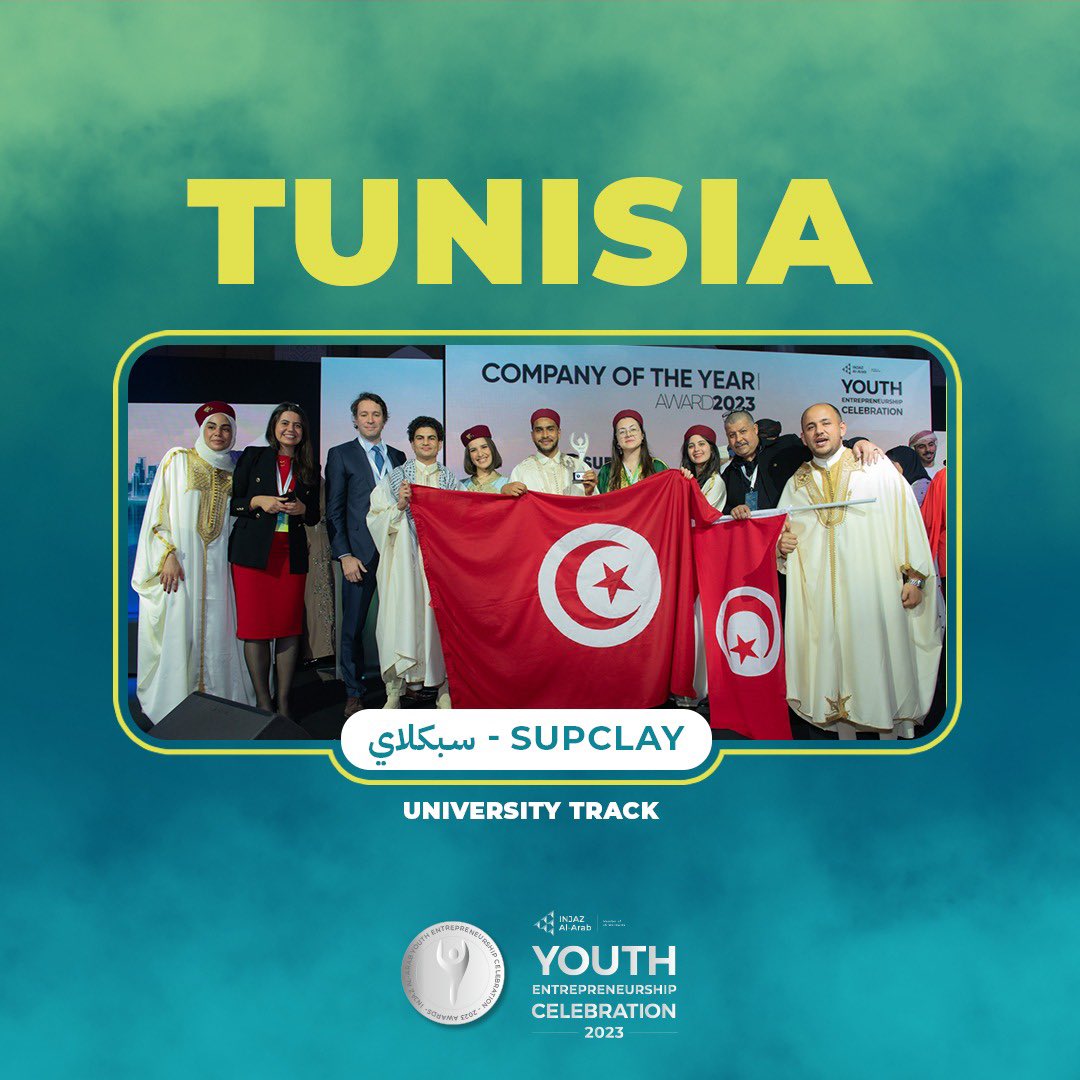 The long-awaited announcement is finally here!  Let's give a round of applause to the best companies of the year,  Waref from Oman in the high school and Supclay from Tunisiahe university track.  Keep up the great work, stars!  #YECINJAZ #BelieveinINJAZ #Entrepreneurship