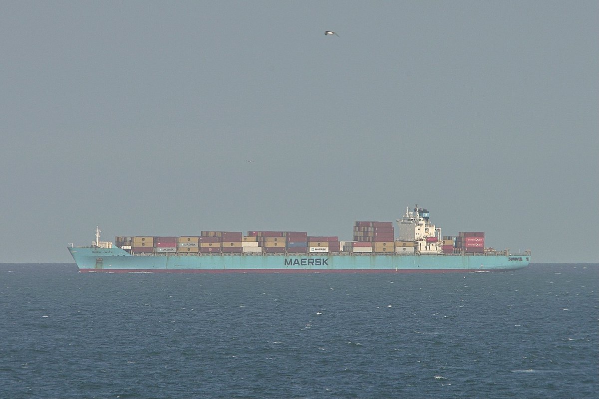 The MAERSK MAKUTU, IMO:9318319 en route to Baltimore, Maryland @BShipspotting @BarcosporCadiz flying the flag of Hong Kong 🇭🇰. #ShipsInPics #ContainerShip #MaerskMakutu