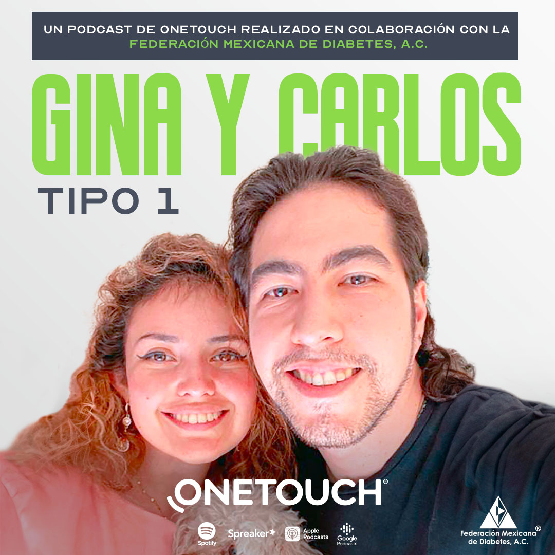¿Vives con diabetes o conoces a alguien que sí? 
Si es así, este PODCAST es para ti.
Conoce la historia de Gina y Carlos, ambos pacientes con DT1. 
Escucha "El primer día del resto de mi vida", un inspirador podcast de ONETOUCH en colaboración con la FMD.
bit.ly/3UQYbIW
