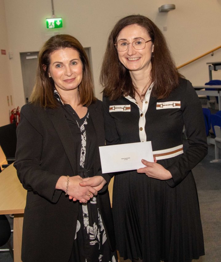 Congratulations Dr Buckley on winner 2nd Best Poster Prize at The 10th Annual @UHW_Waterford Research Day!