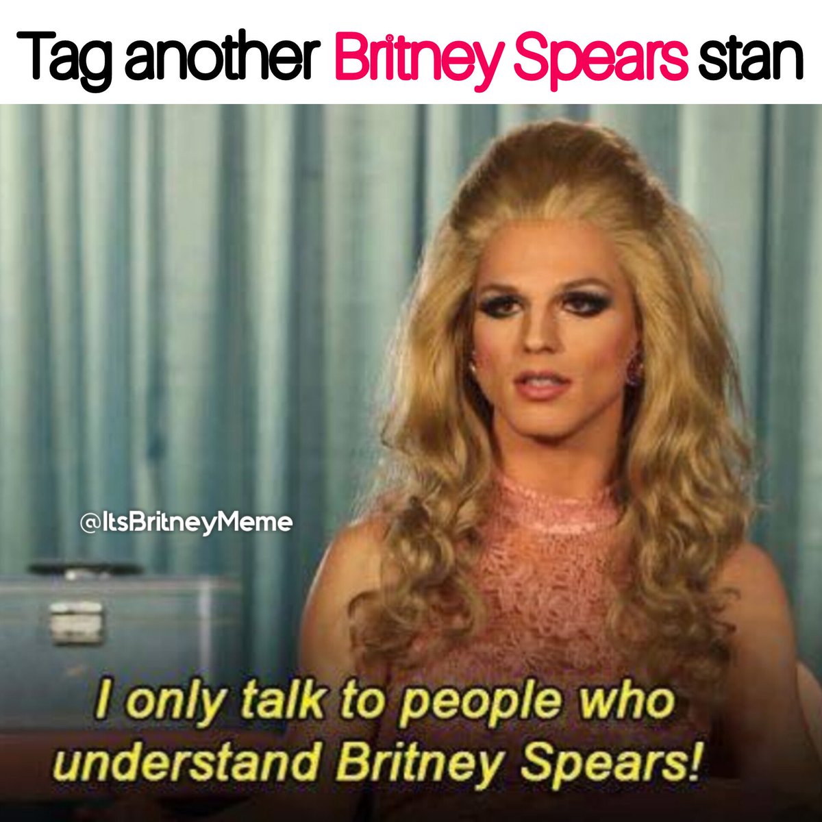_ItsBritneyMeme's tweet photo. Britney Army where y'all at? π«Ά
#BritneySpears #britney #Britneyarmy #BritneyStan #BritneyFan #BritneyFans #PopPrincess #PrincessOfPop #QueenOfPop https://t.co/WBU0P4S0LM